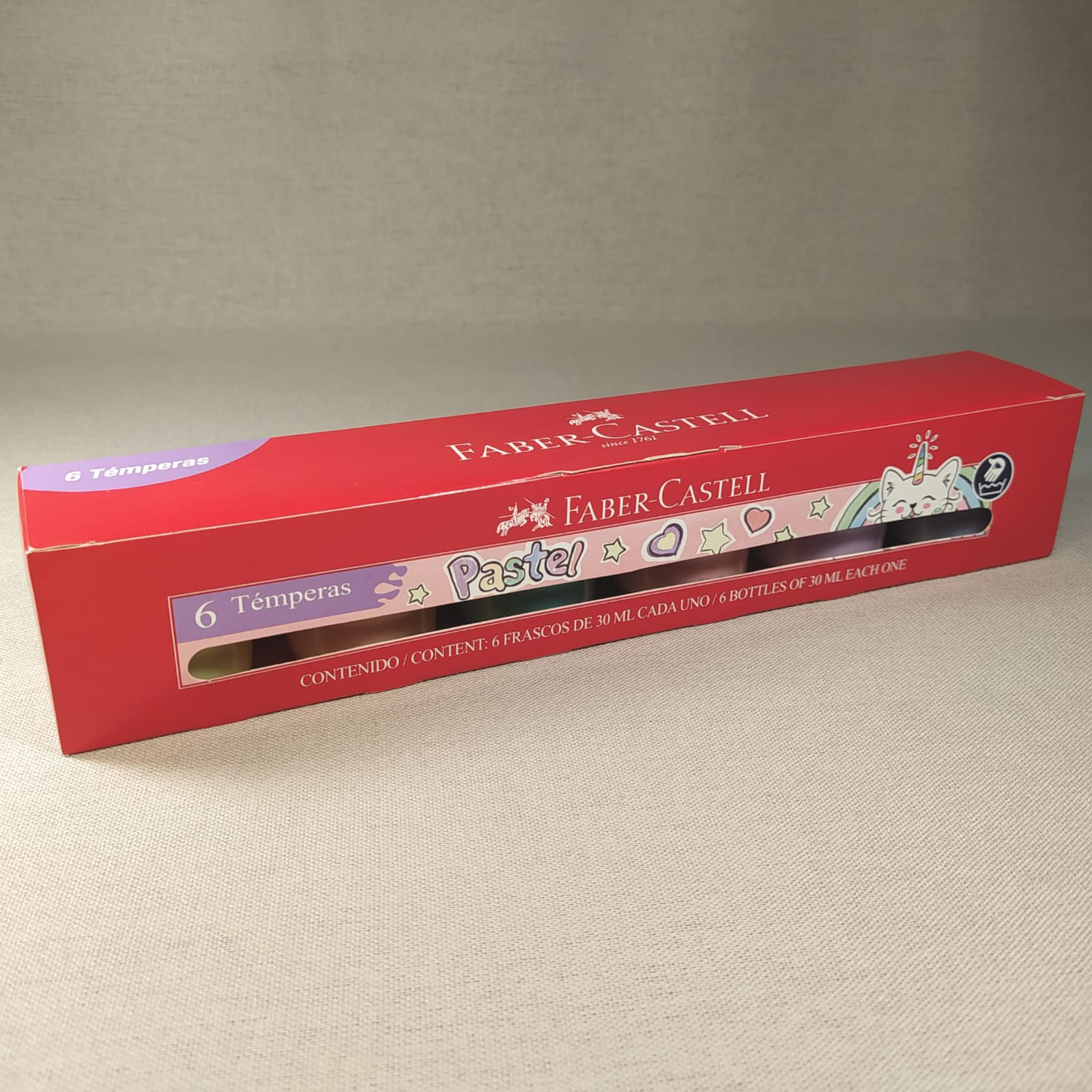 Témperas Faber-Castell Pastel x6