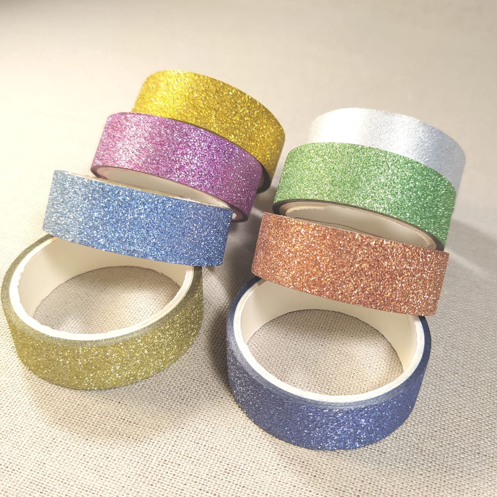 Cinta adhesiva glitter