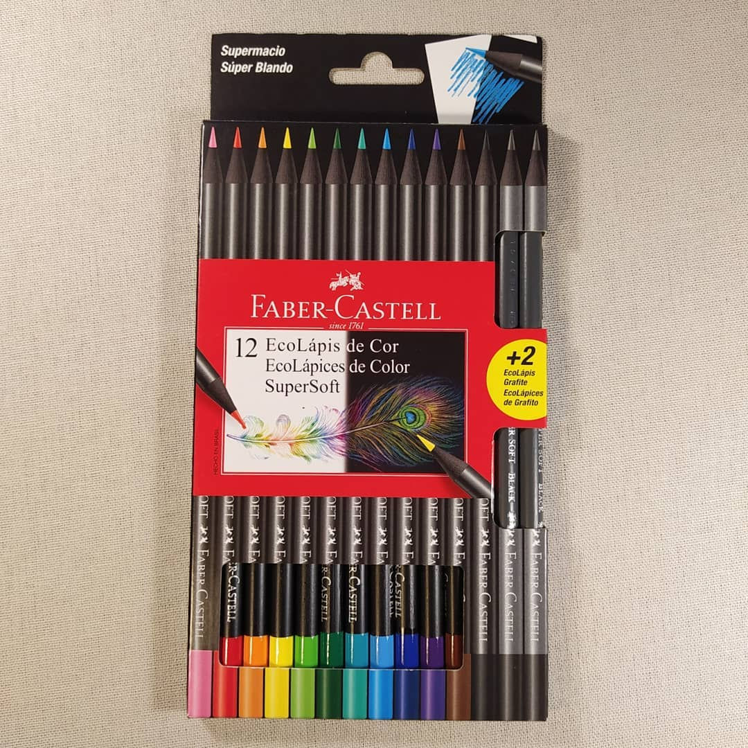Lápices de color Faber-Castell SuperSoft x12