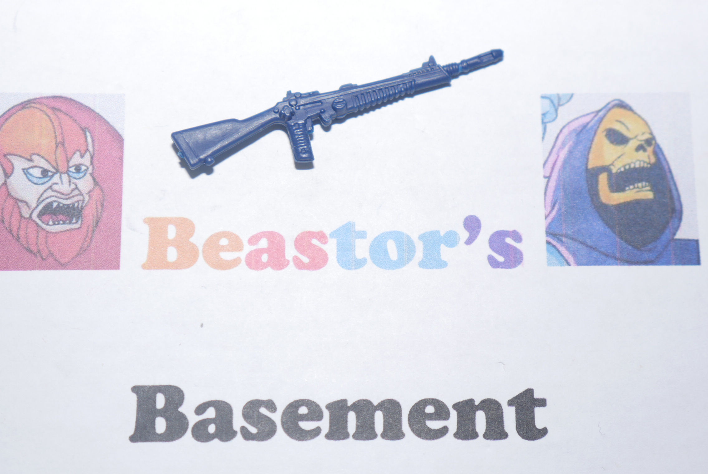 GI Joe Cobra Rifle Range Unit Firing Range blue gun weapon part Vintage 1985