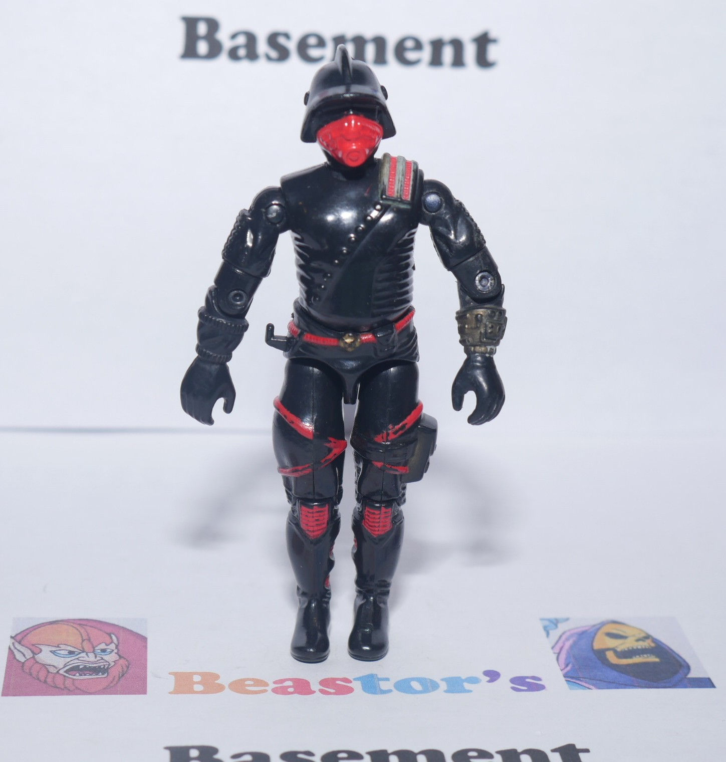 GI Joe Cobra Iron Grenadiers Trooper v1 Action Figure Vintage 1988 ARAH