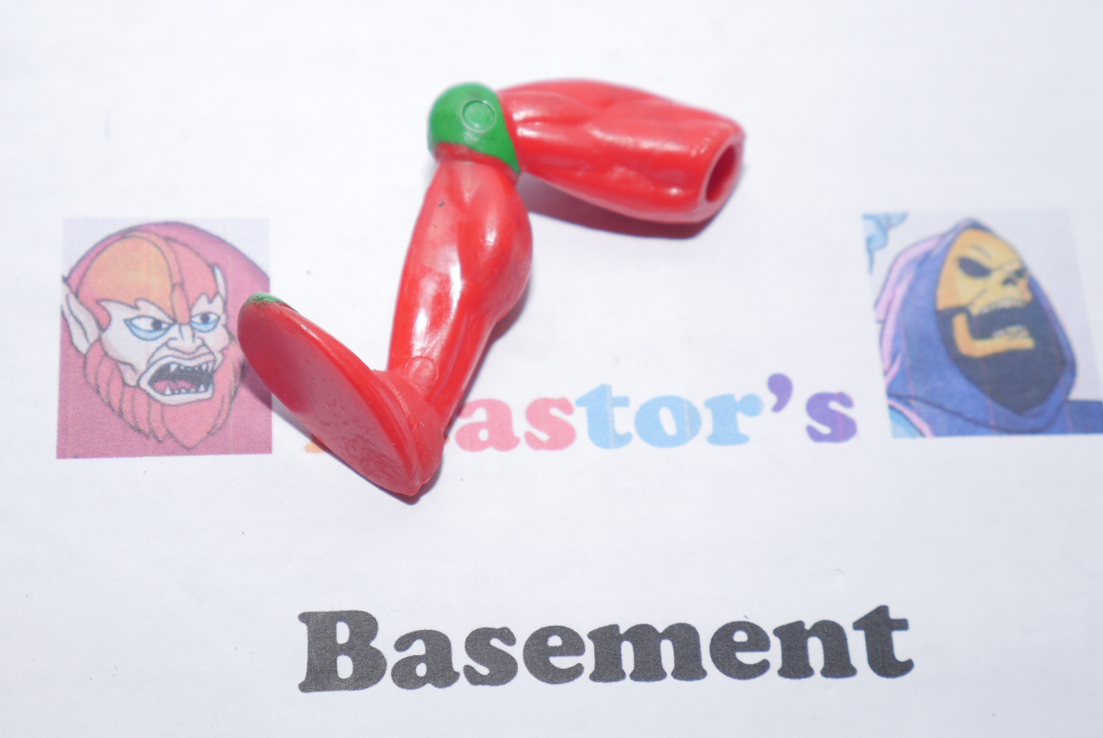 He-Man MOTU Modulok right green leg body part Vintage 1985 Masters of Universe