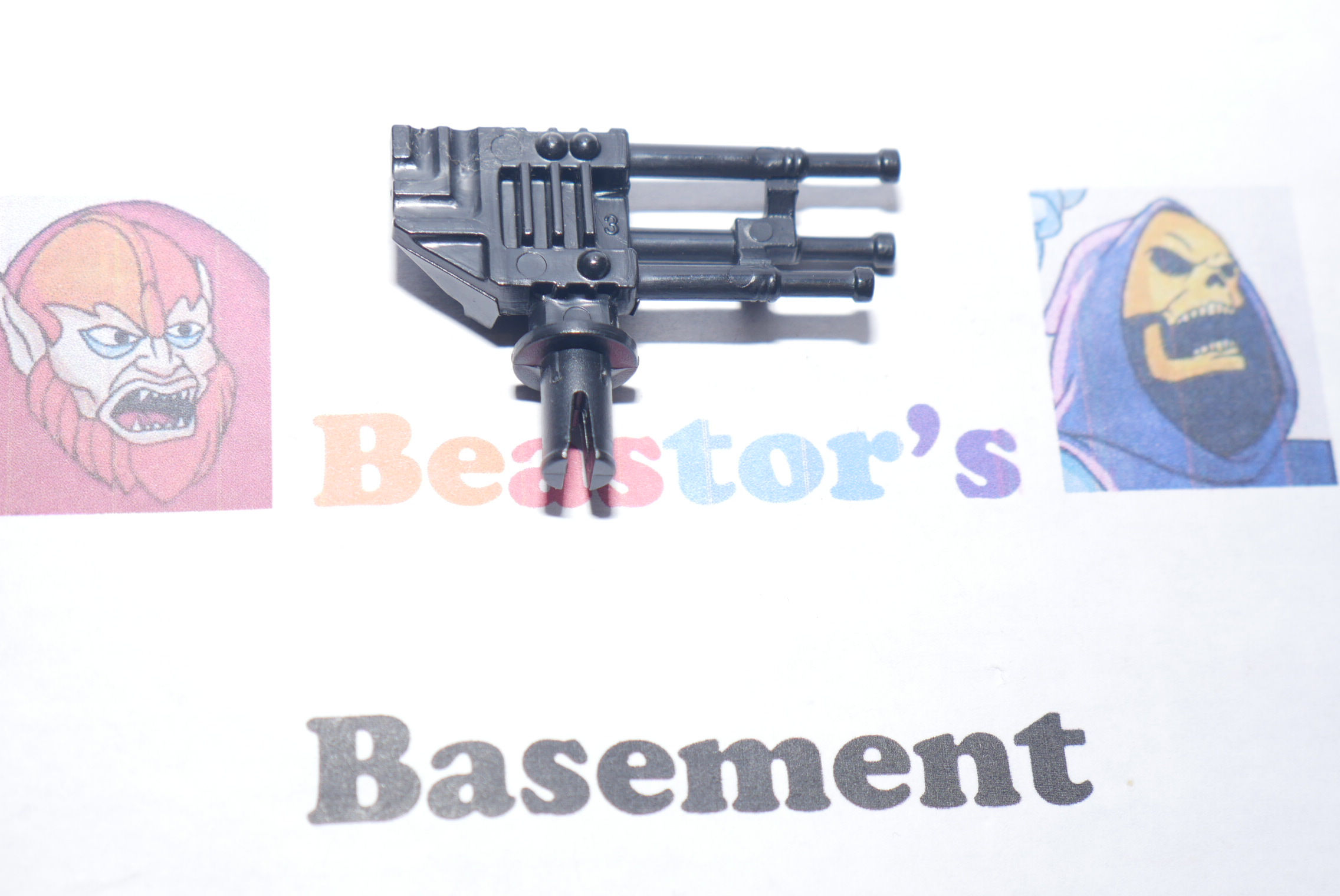 Wheeled Warriors Victory Pack black Triple Terror Gun weapon part Vintage 1985