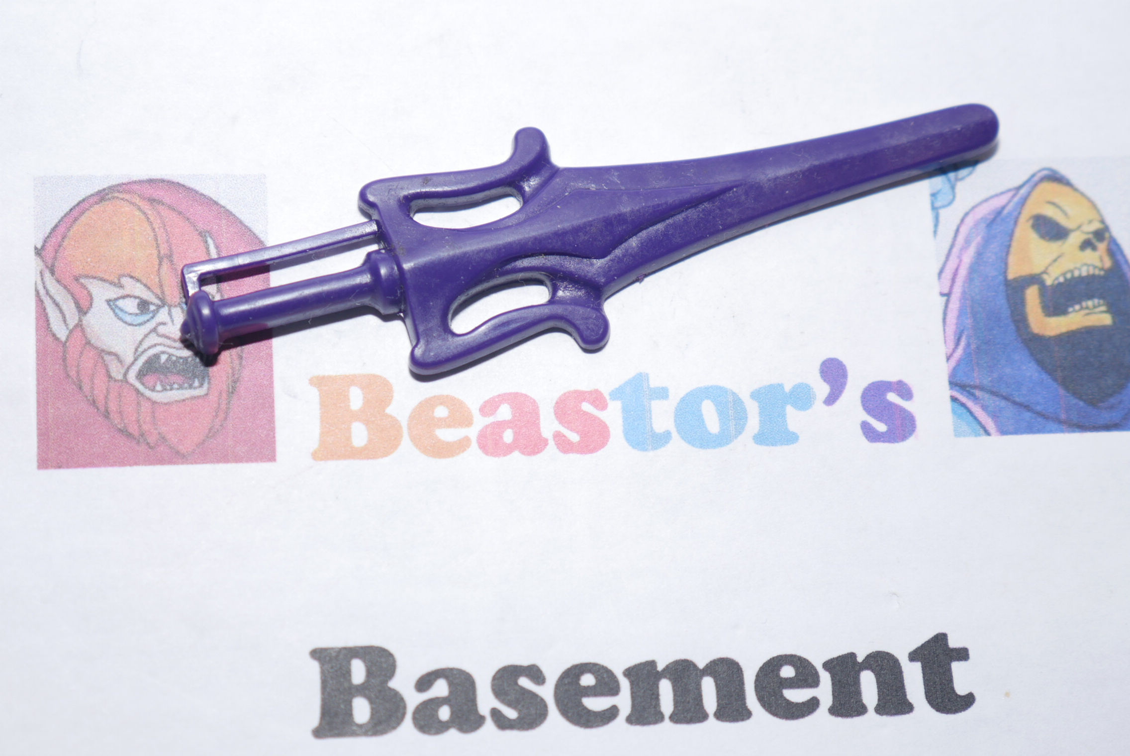 He-Man MOTU Dragon Blaster Skeletor sword weapon part No COO Vintage 1984 Master