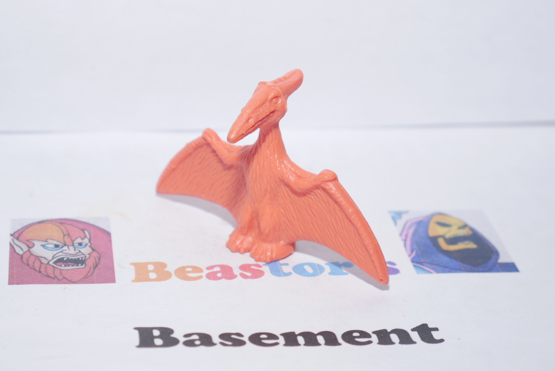 Diener Pink Pteranadon Dinosaur Creature Rubber Eraser Figure Vintage 1980s
