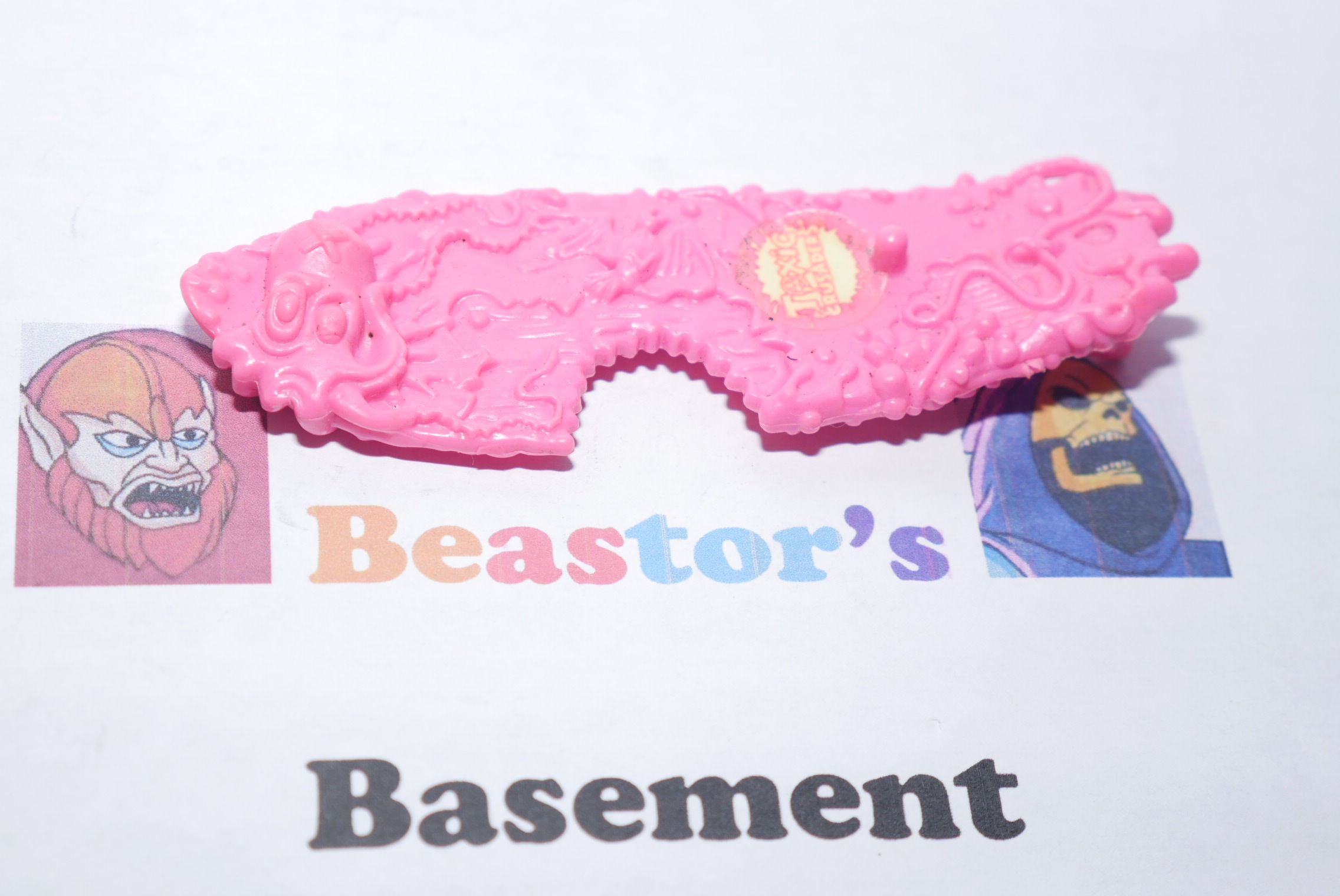 Toxic Crusaders Head Banger pink surfboard weapon part accessory Vintage 1991