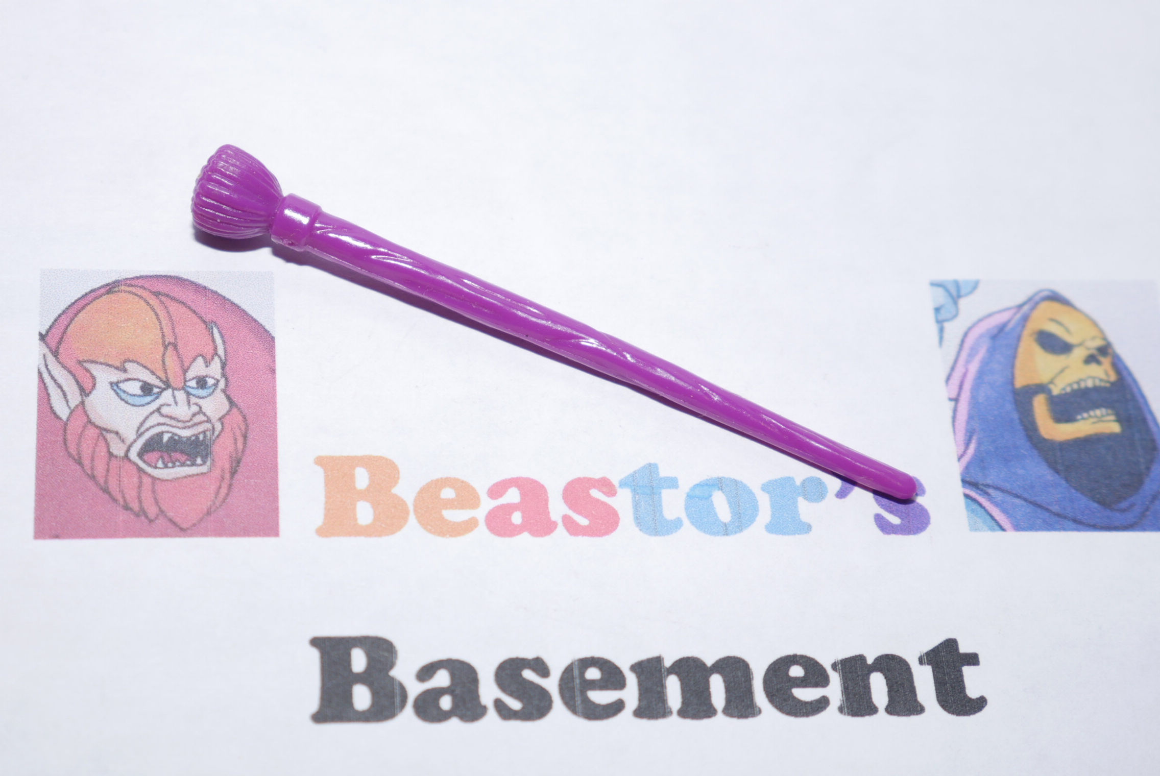 TMNT April the Ravishing Reporter Make-up Brush Battle Bo weapon Vintage 1992