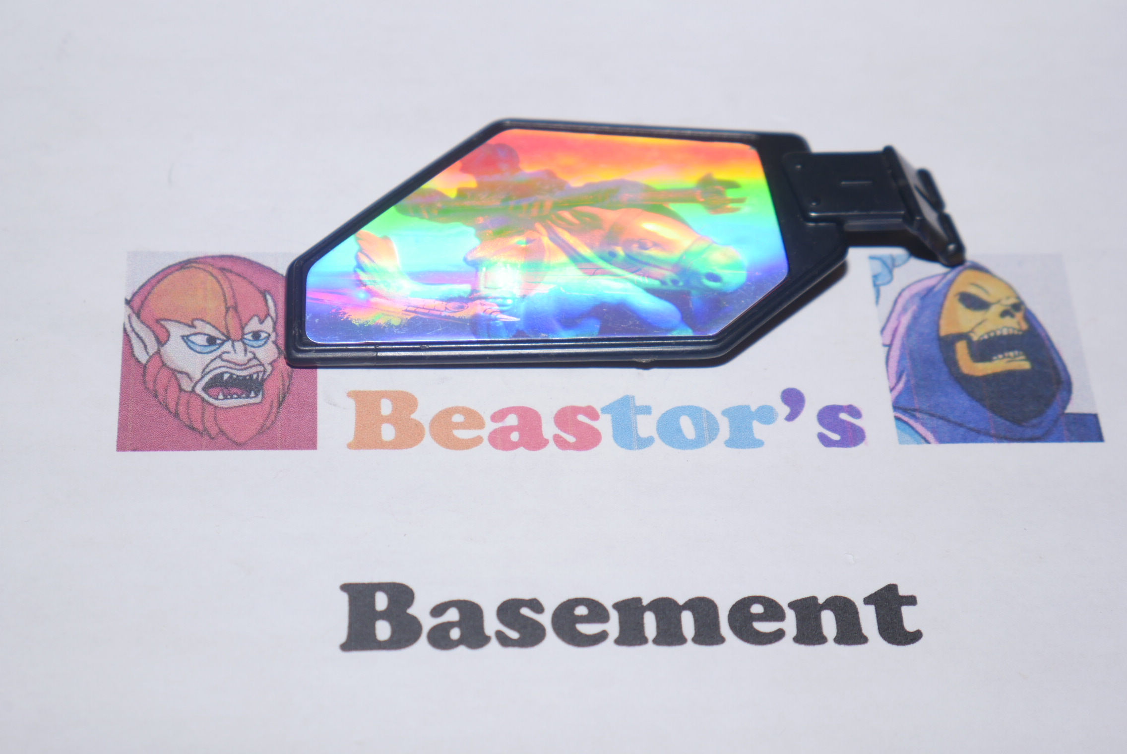 Visionaries Lancer Cycle Right Side Wing w Hologram sticker part Vintage 1987