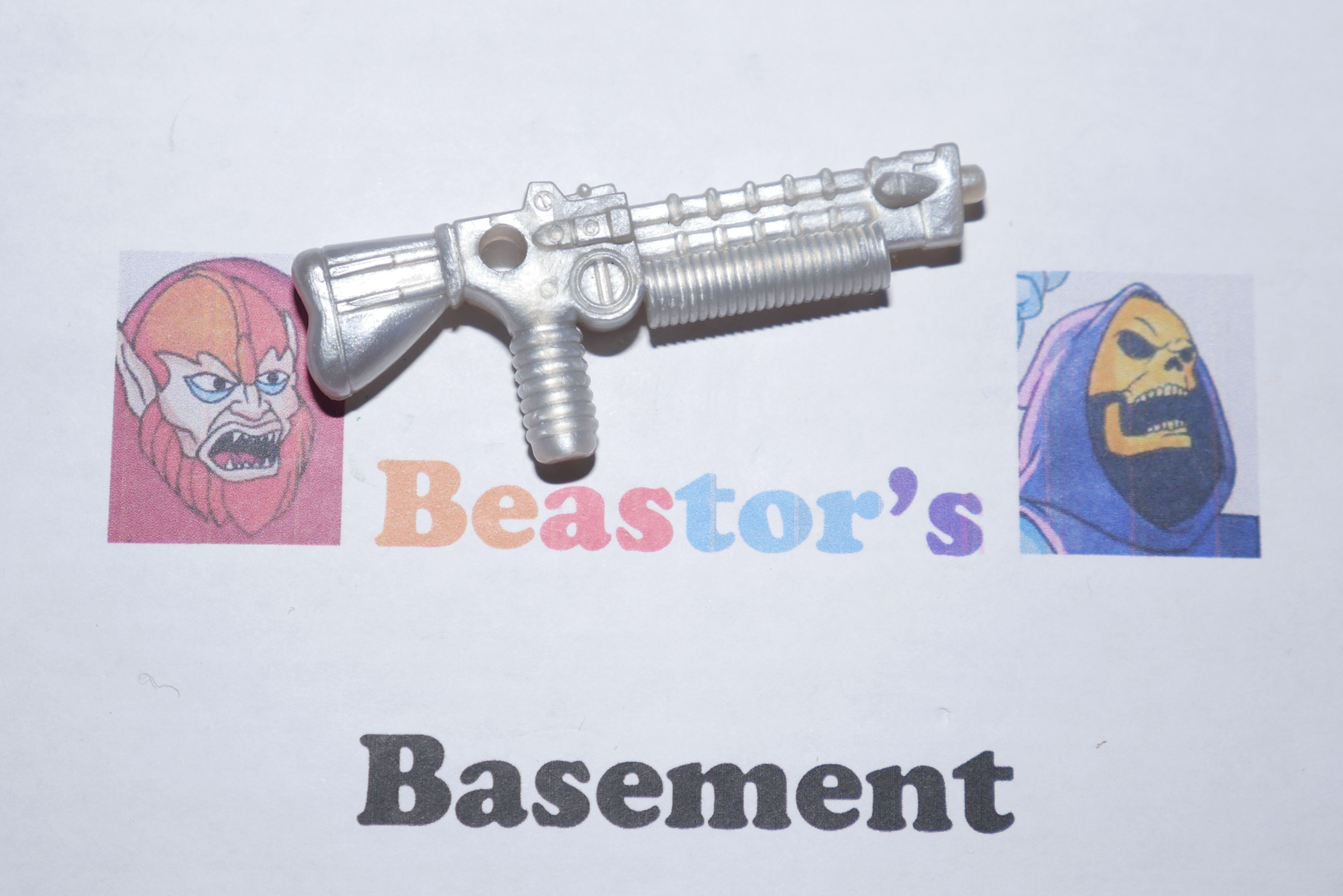 Battle Trolls Trollbot Troll Bot silver gun weapon part accessory Vintage 1992