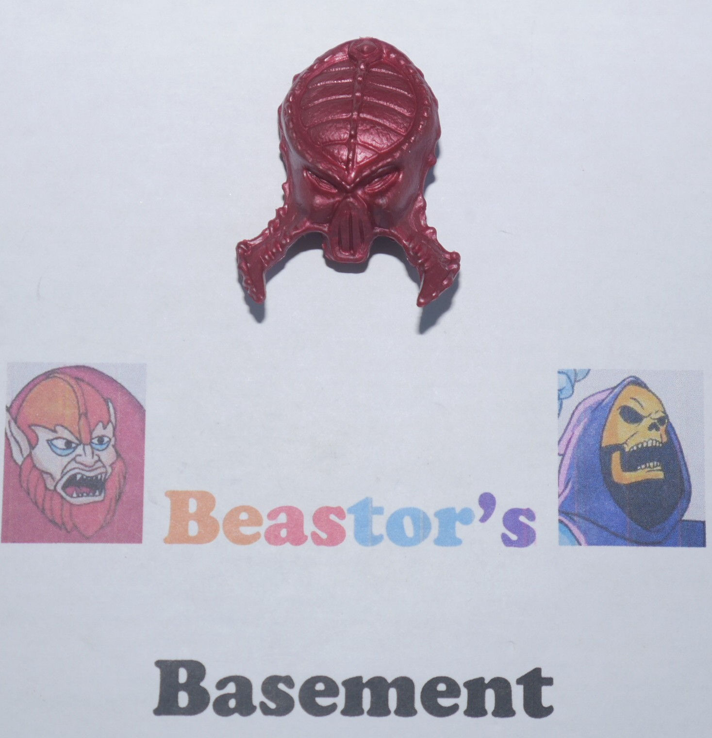 Lava Planet Predator red helmet mask face shield armor part Vintage 1995 Kenner