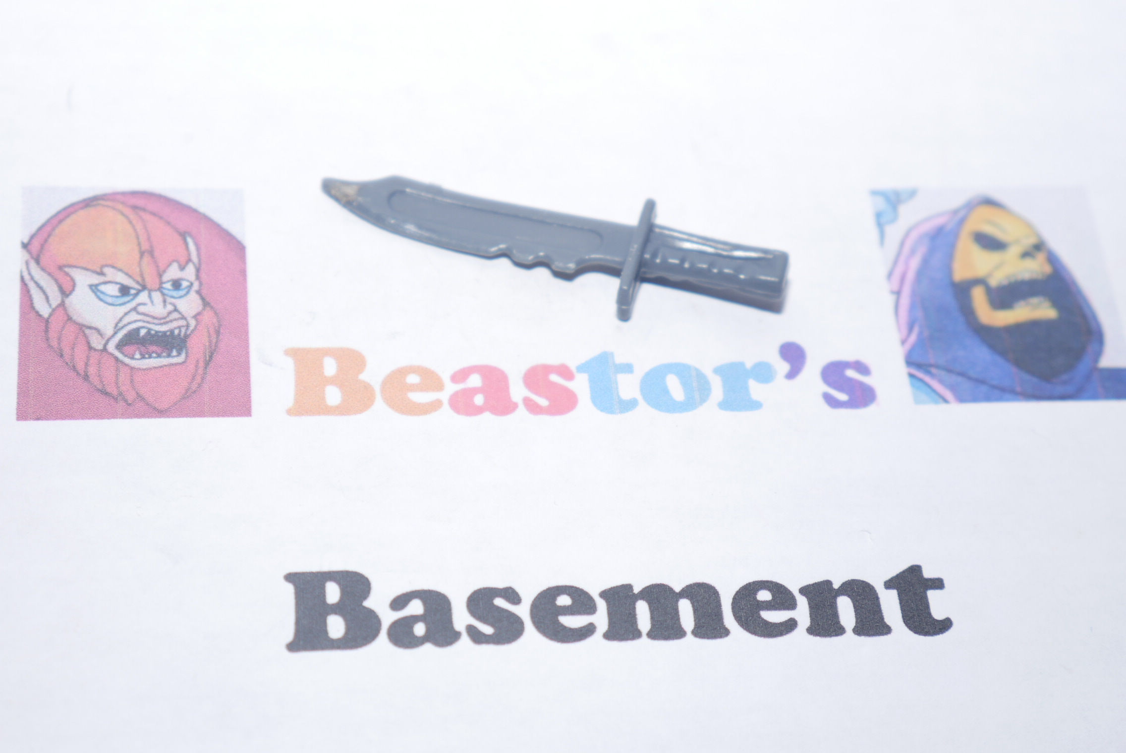 TMNT Rocksteady Foot Soldier knife dagger weapon part Ninja Turtles Vintage 1988