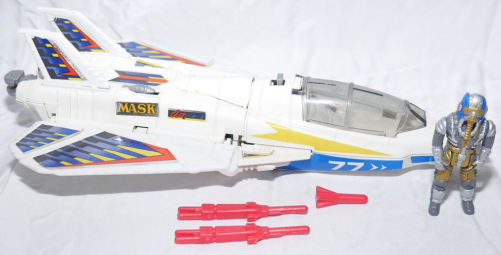 Thumbnail: MASK Meteor 100% complete with Ace Riker action figure M.A.S.K. Vintage 1987