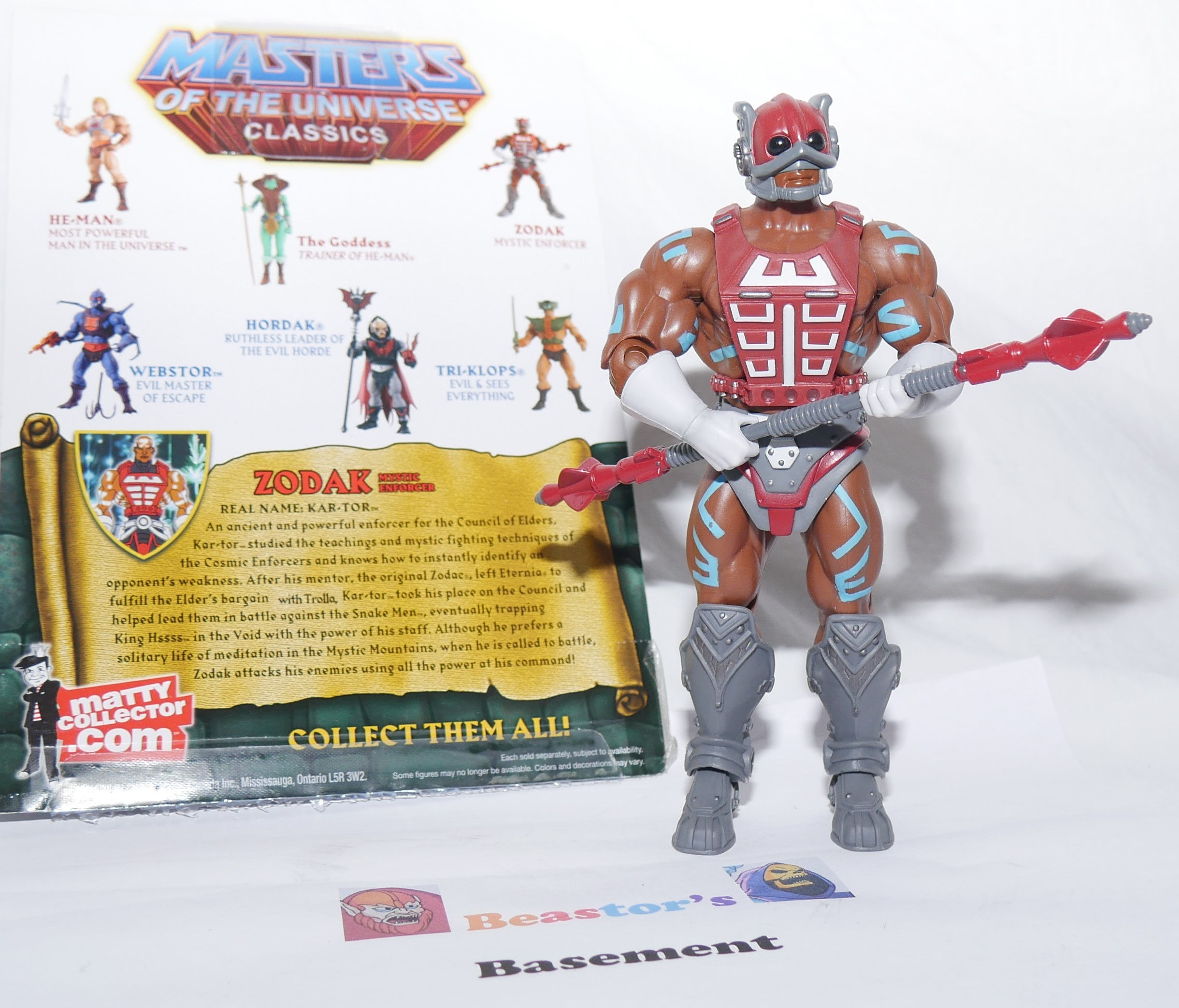 Masters of the Universe Classics 200X He-Man Zodak 100% complete w card 2009