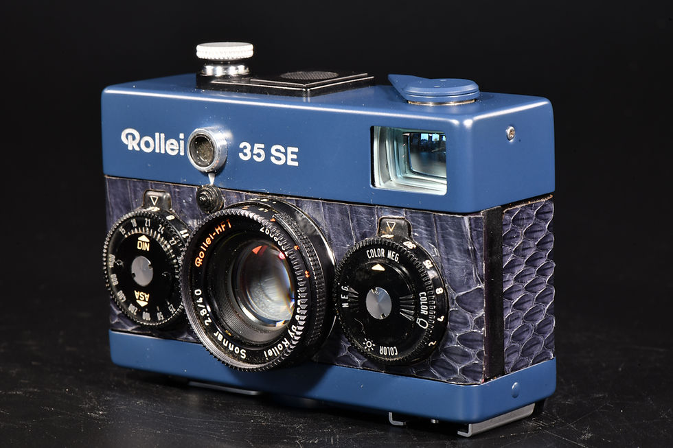 Thumbnail: Rollei 35SE -  Keltech Blue Special Limited Edition/Blue Snakeskin - Mint