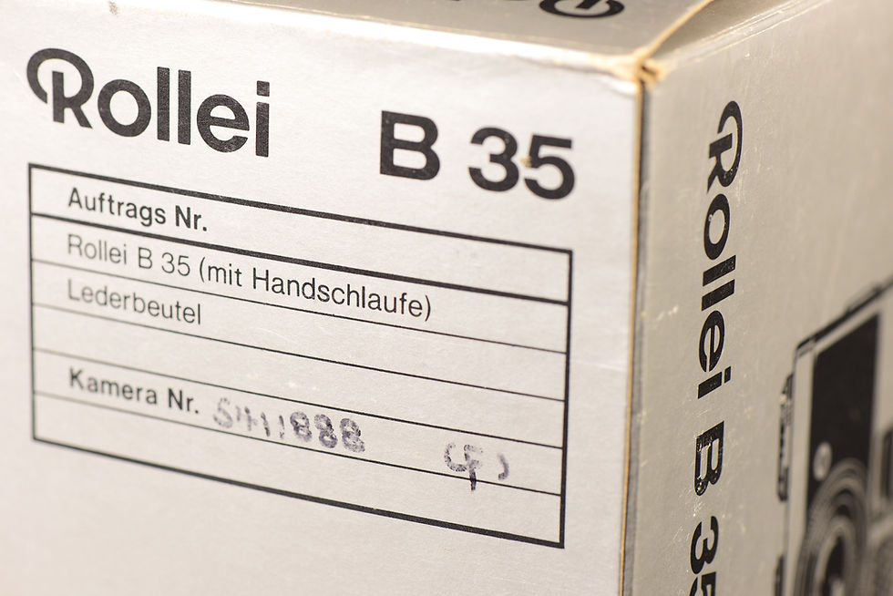 Thumbnail: Rollei B35 - Silver / Black - Condition: Exc+++ & Original Box