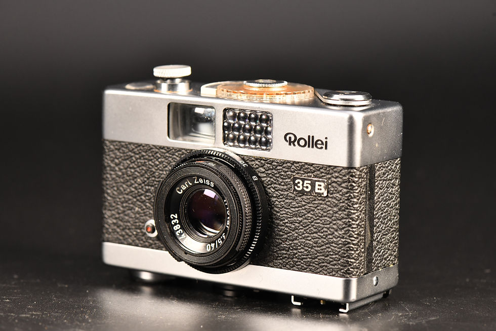 Thumbnail: Rollei B35 - Silver/Black German Zeiss Lens- Condition: Mint/Mint-