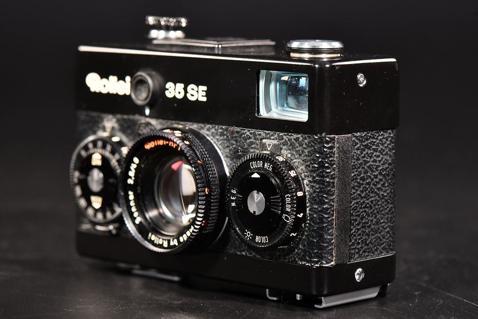 Thumbnail: Rollei 35 SE-  Black/Black Leather - Condition: Mint/Mint-
