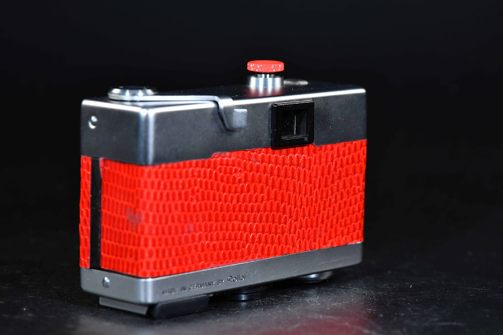 Thumbnail: Rollei C35 - Silver/Red Lizard Skin - Condition: Mint-