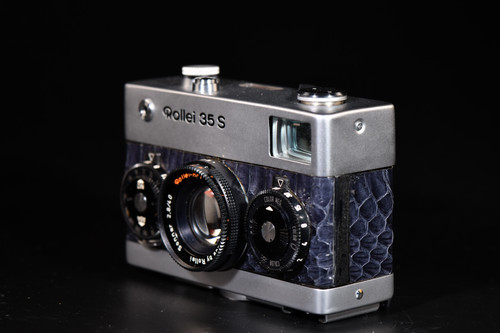 Rollei 35S - Silver/Blue Snakeskin - Condition: Exc+++/Mint
