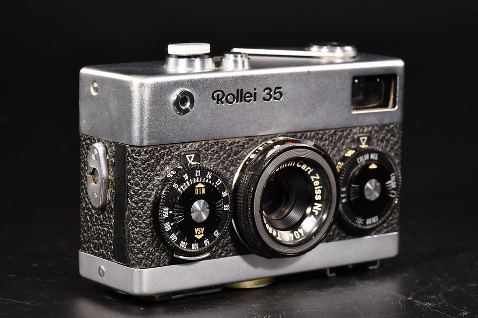 Thumbnail: Rollei 35 - Silver/Black - Carl Zeiss Tessar - German - Exc +++Mint-