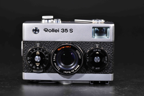 Rollei 35 S - Silver/Black Leather - Condition: Mint- | FilmFurbish