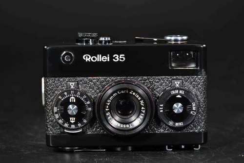 Rollei 35 - Black - Carl Zeiss Tessar - German - Condition: Mint