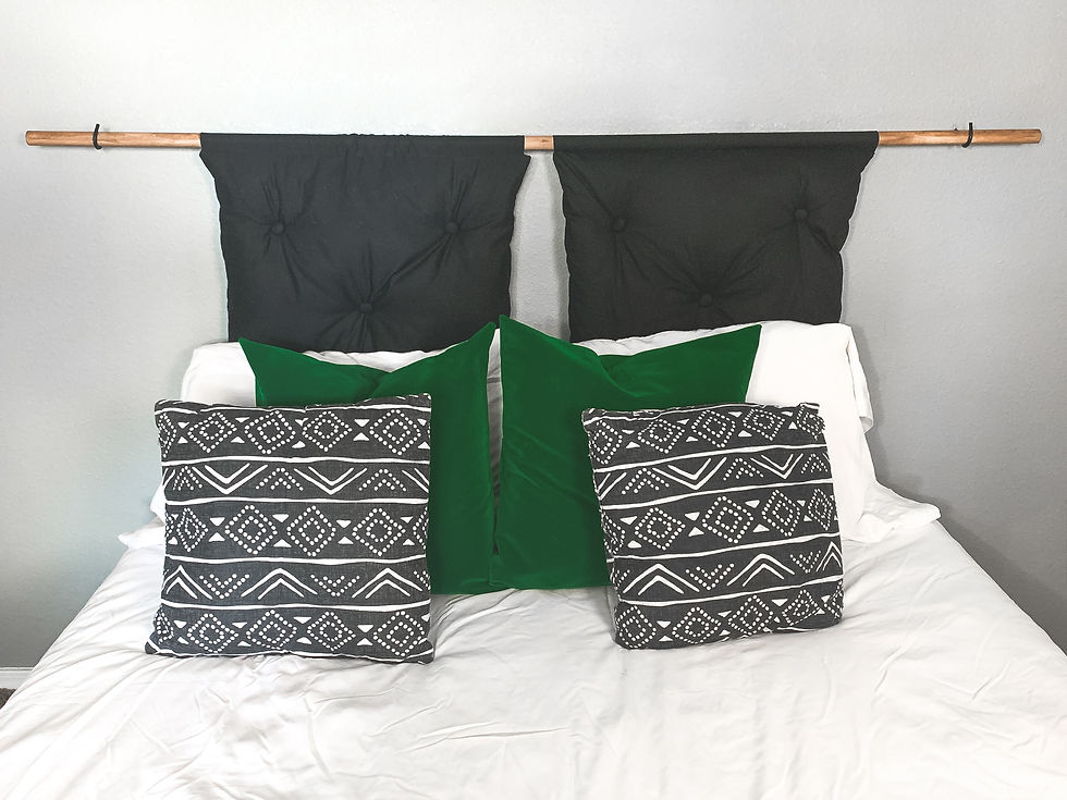 DIY Pillow Headboard