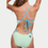 Miniature : Mint & Hawaii Blue & Lavender JOLYN Gavin one piece swimsuit for women