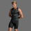 Miniature : 2XU Men's tri tank black and white