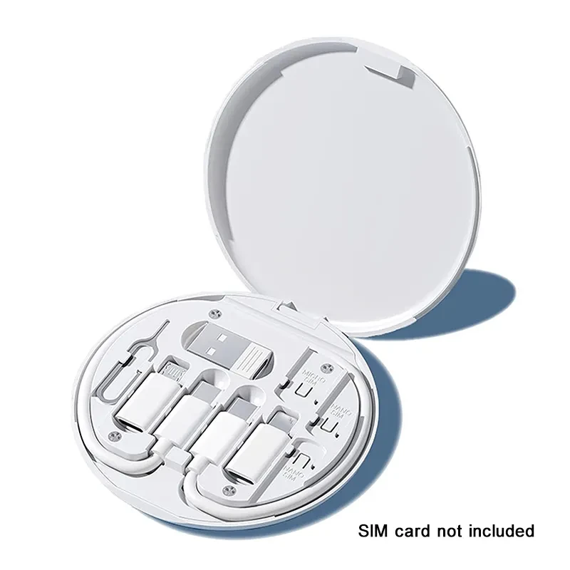 Thumbnail: 5 In 1 Universal Mobile Phone Charging Kit 60W Portable Phone Charger USB Data C