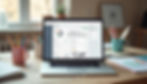 Laptop mit Analyse einer Website