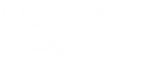 USA Rice logo in white