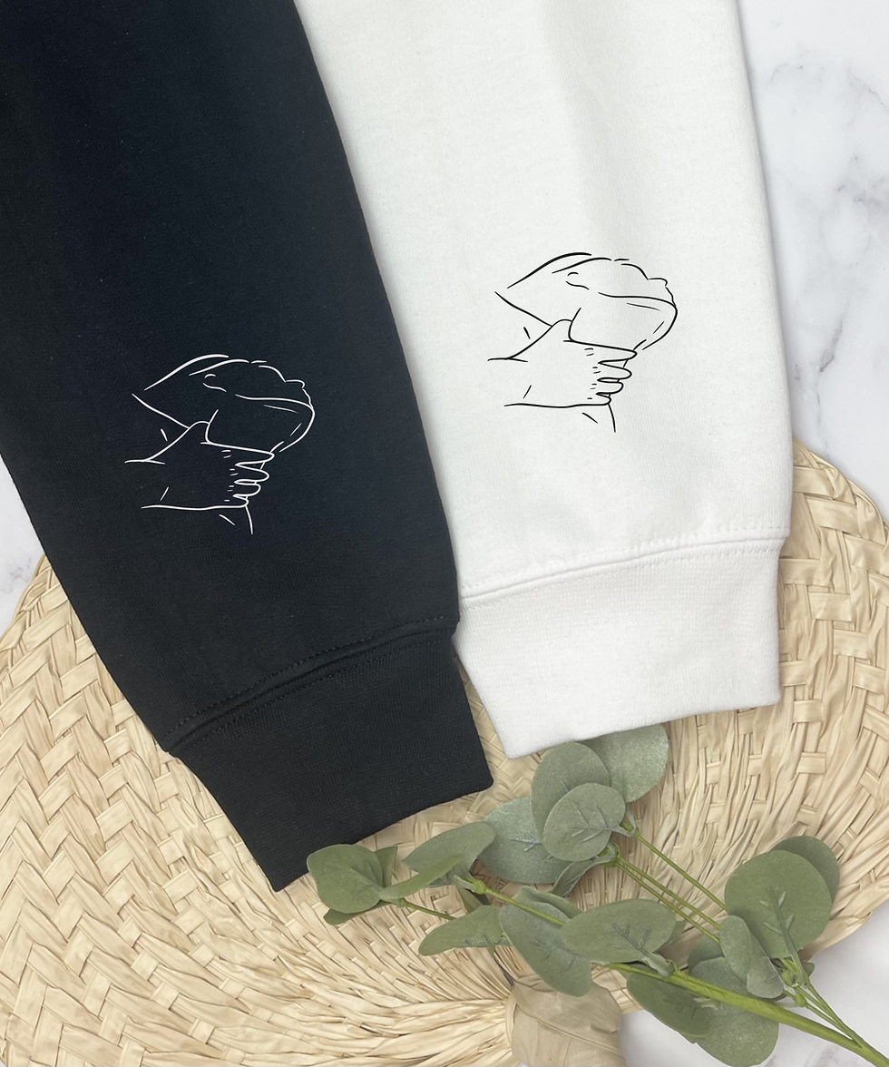 Thumbnail: I Vow You Vow We Vow Crewneck with Hand Necklace  sleeve