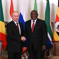 Ramaphosa with Russian President Vladimir Putin