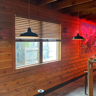 This finished wall of the Texas Roadhouse Restaurant Remodel by EBR Construction. shows a major difference.