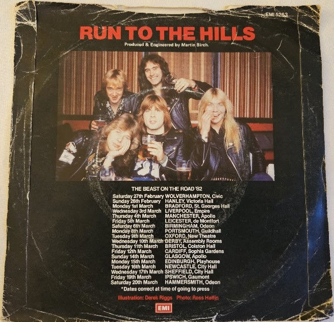 Thumbnail: Iron Maiden - Run To The Hills (7", Single) (EMI)