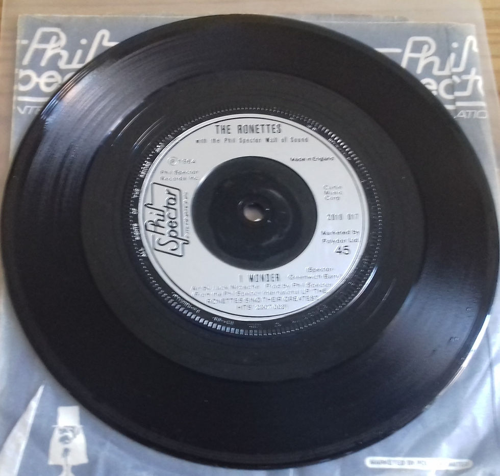 Miniature : The Ronettes - Walking In The Rain (7", Single) (Phil Spector International)