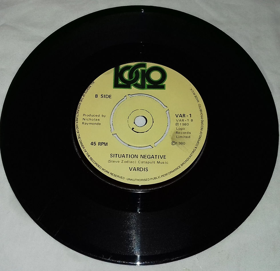 Miniatyrbild: Vardis - Let's Go (7", Single, Pap) (Logo)