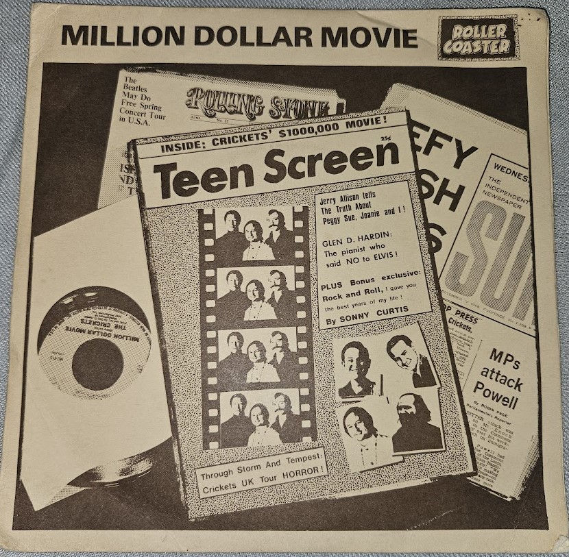 The Crickets / Sonny Curtis - Million Dollar Movie (7", EP, Mono) (Rollercoa