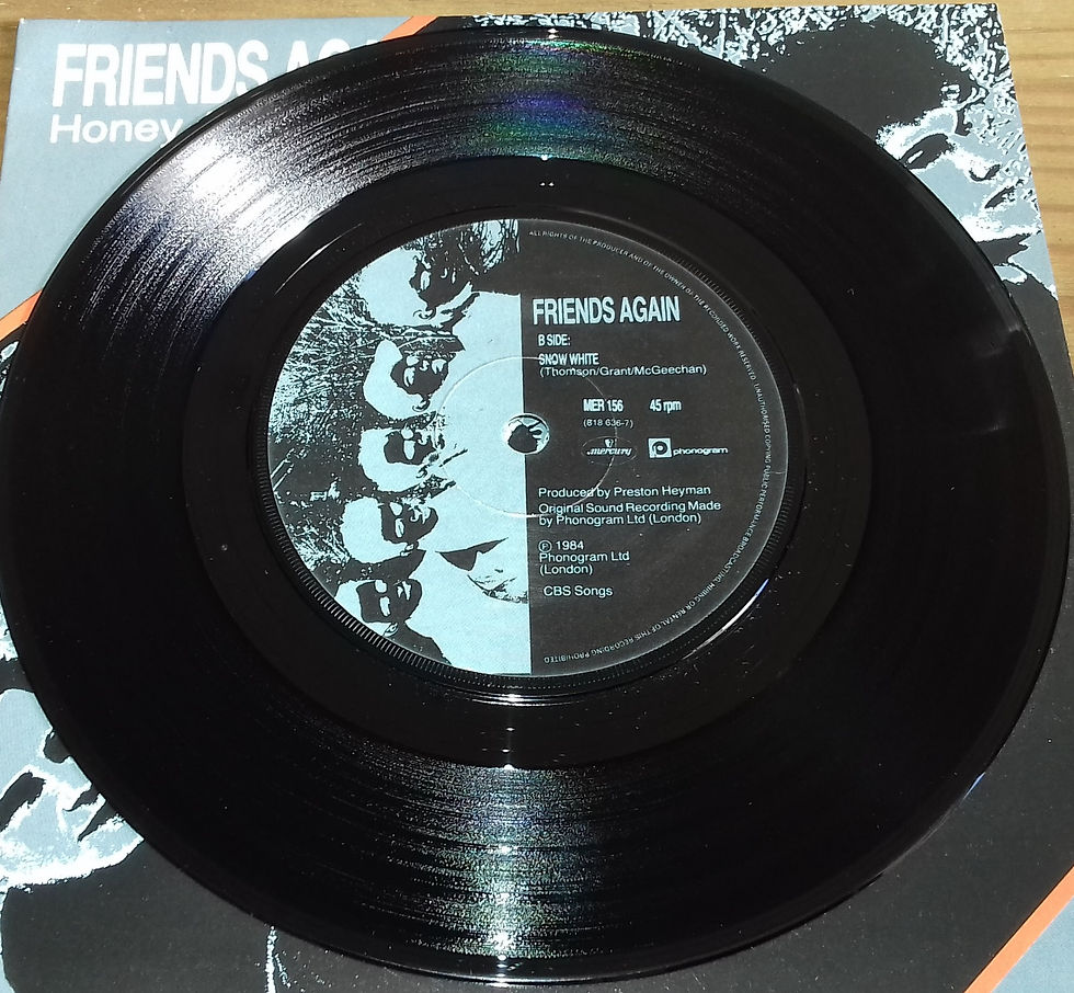 Miniature : Friends Again - Honey At The Core (7", Single) (Mercury, Mercury, Phonogram, Pho