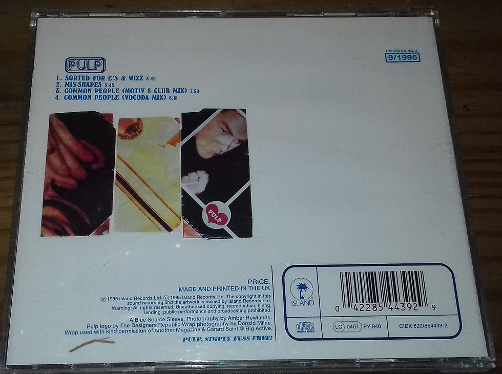 Thumbnail: Pulp - Sorted For E's & Wizz / Mis-Shapes (CD, Single, CD2) (Island Records, Is