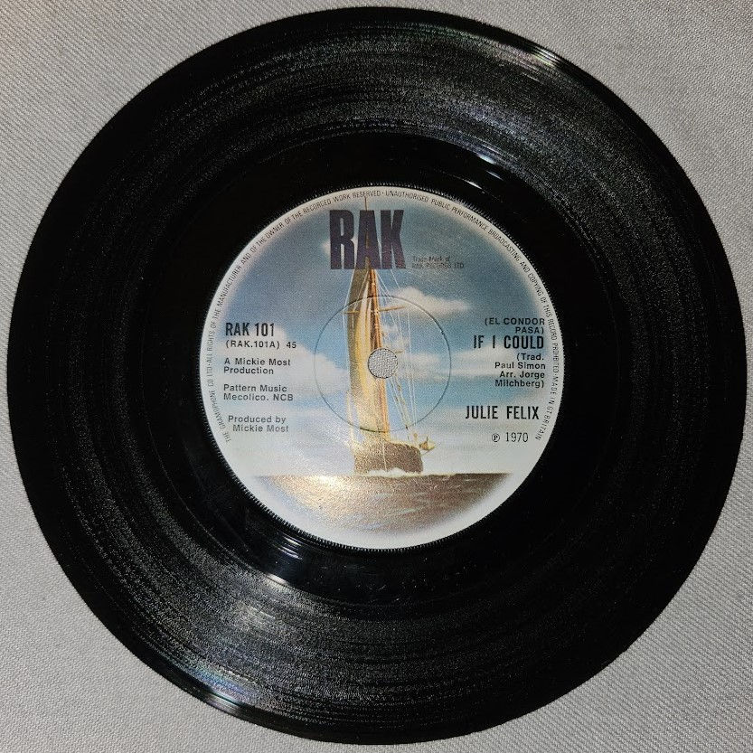 Julie Felix - If I Could (7", Single, Sol) (RAK)