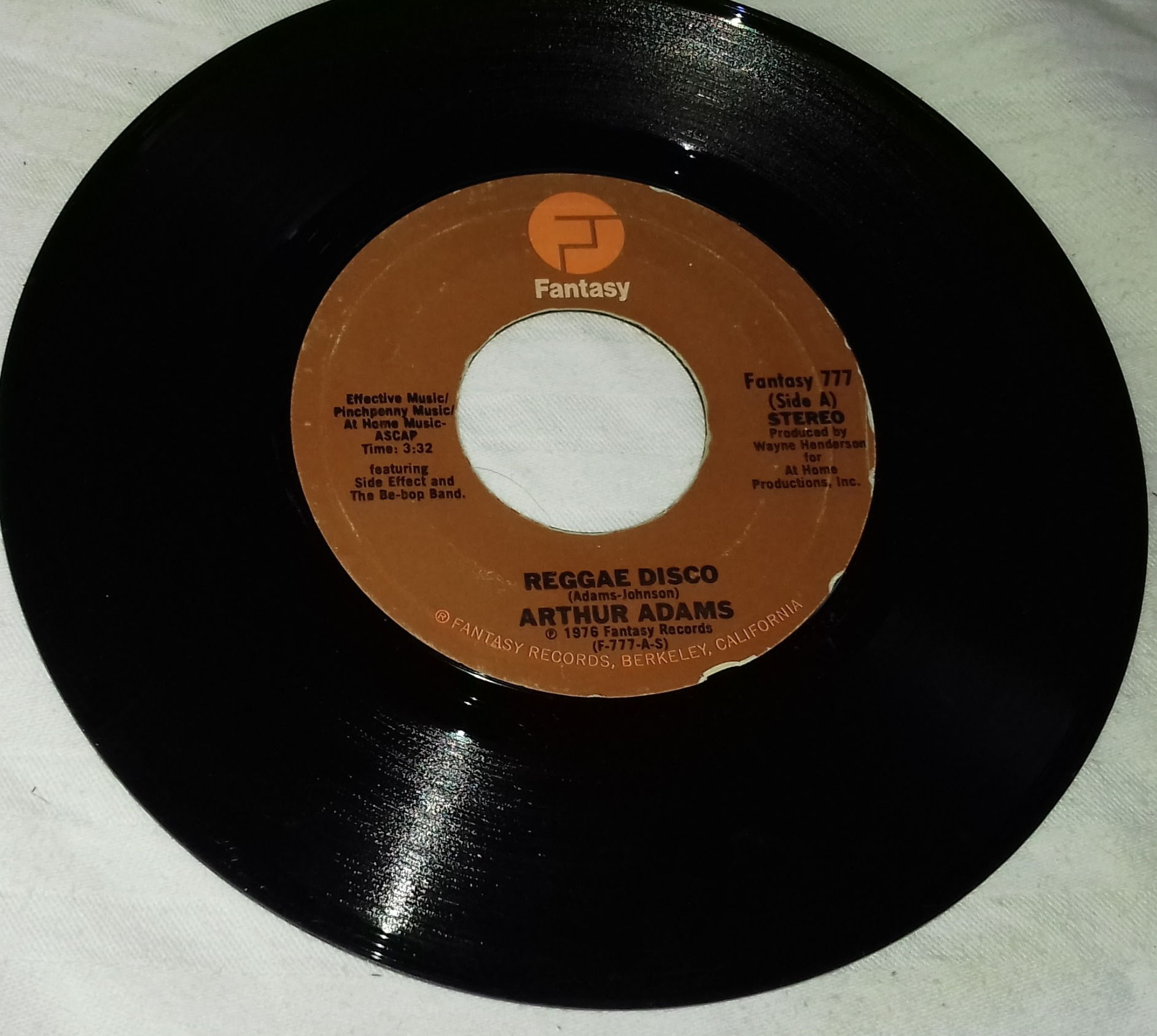Arthur Adams - Reggae Disco (7", Single, Styrene, Pit) (Fantasy)