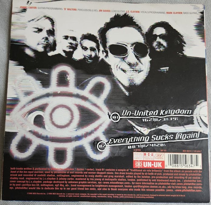 Miniatura: Pitchshifter - Un-UK (7", Single, Blu) (MCA Records)