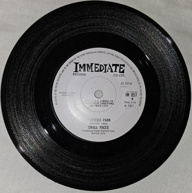 Small Faces - Itchycoo Park (7", Single, Mono, Sol) (Immediate)