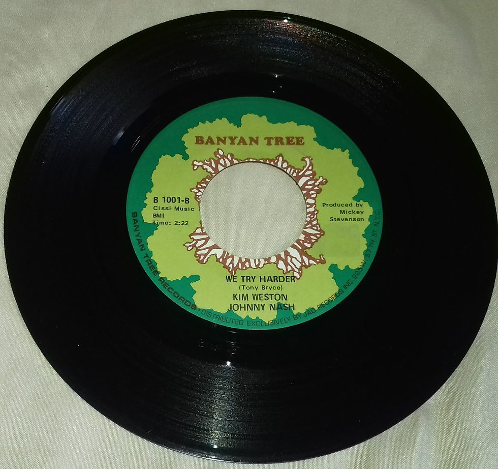 サムネイル： Kim Weston And Johnny Nash - My Time / We Try Harder (7", Single) (Banyan Tree)