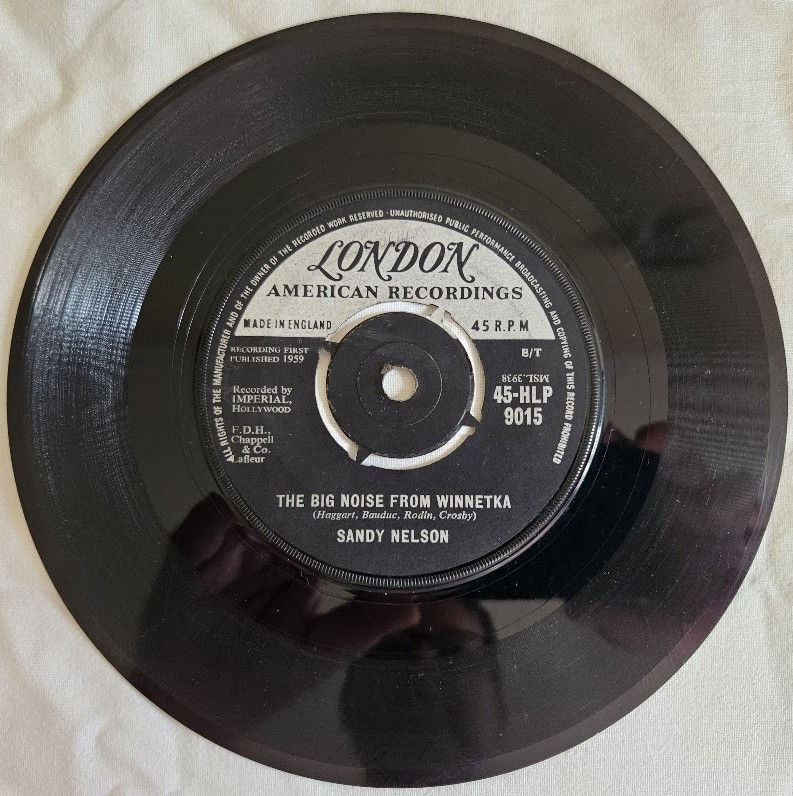 ภาพขนาดย่อ: Sandy Nelson - Drum Party / The Big Noise From Winnetka (7", Single, Rou)