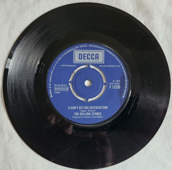 The Rolling Stones - (I Can't Get No) Satisfaction (7", Single, RP) (Decca)