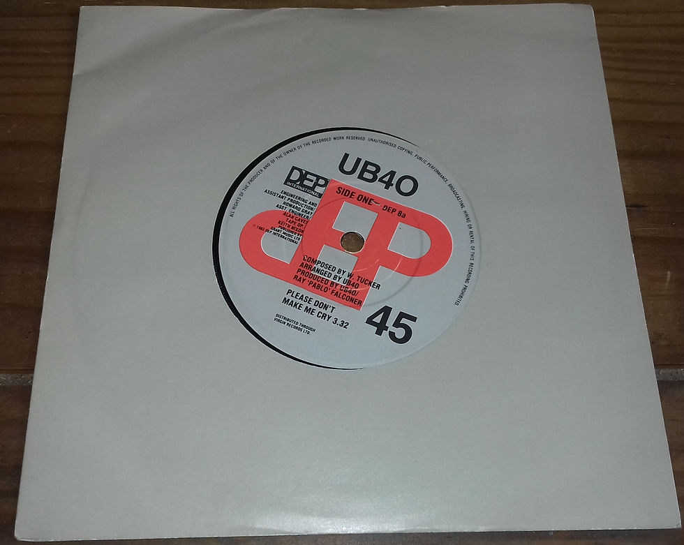 UB40 - Please Don't Make Me Cry (7", Single, Red) (DEP International)