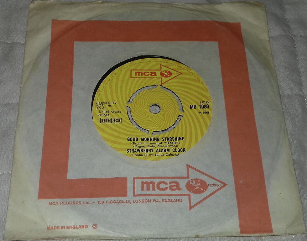 Strawberry Alarm Clock - Good Morning Starshine / Me And The Township (7", Sing